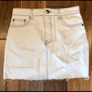 Light pink mini skirt